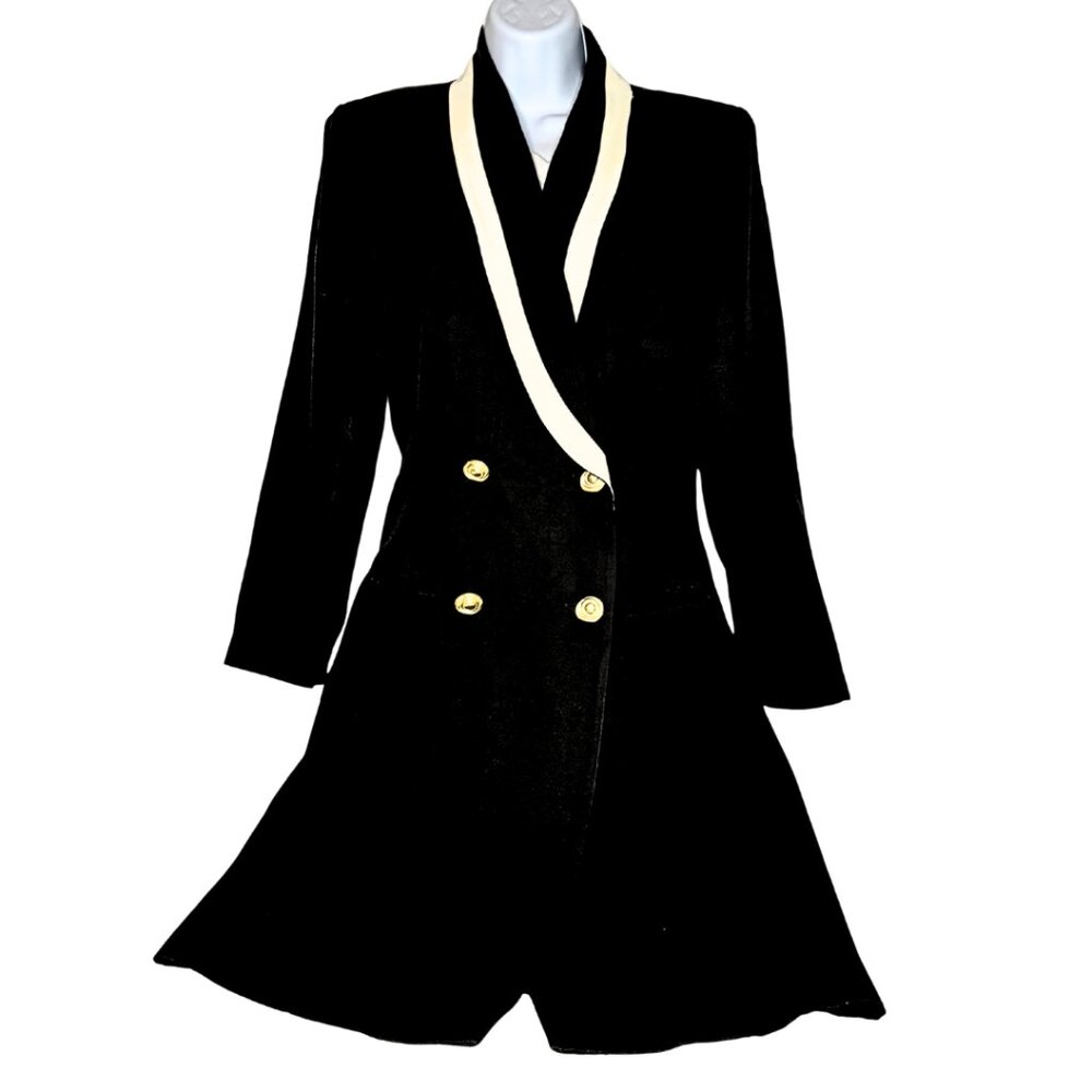 Lois Snyder Dani Max Tuxedo Blazer Dress: Tailored Classic Style, Size 12